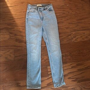 Abercrombie & Fitch ultra high rise Light Blue Skinny Jeans